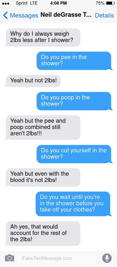 Science Man teaches us why we weigh less after we shower.